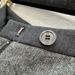 Thom Browne Casual Set Grey Mixed Wool Shorts
